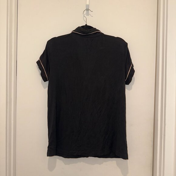 Gilligan & O'Malley Women's Pajama Set in Black - Picture 4 of 5